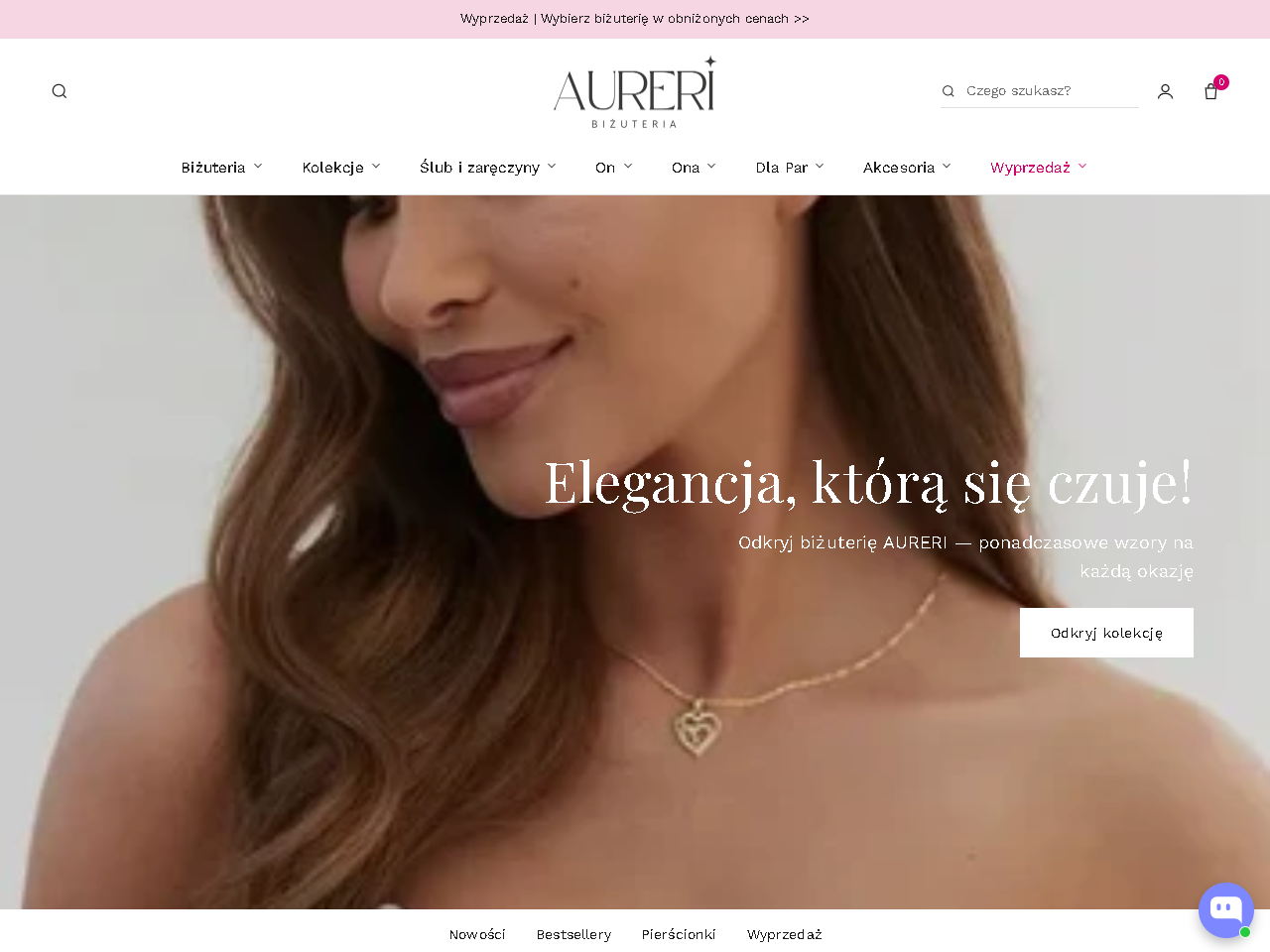 Zrzut ekranu strony Aureri.pl